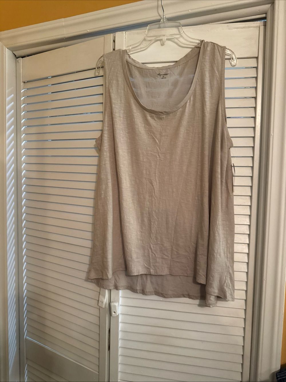 new directions Taupe Layered Sleeveless Tank